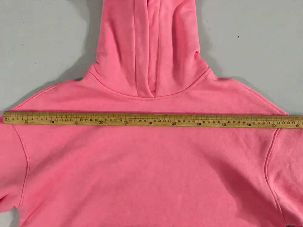 hoodie sample measurement check